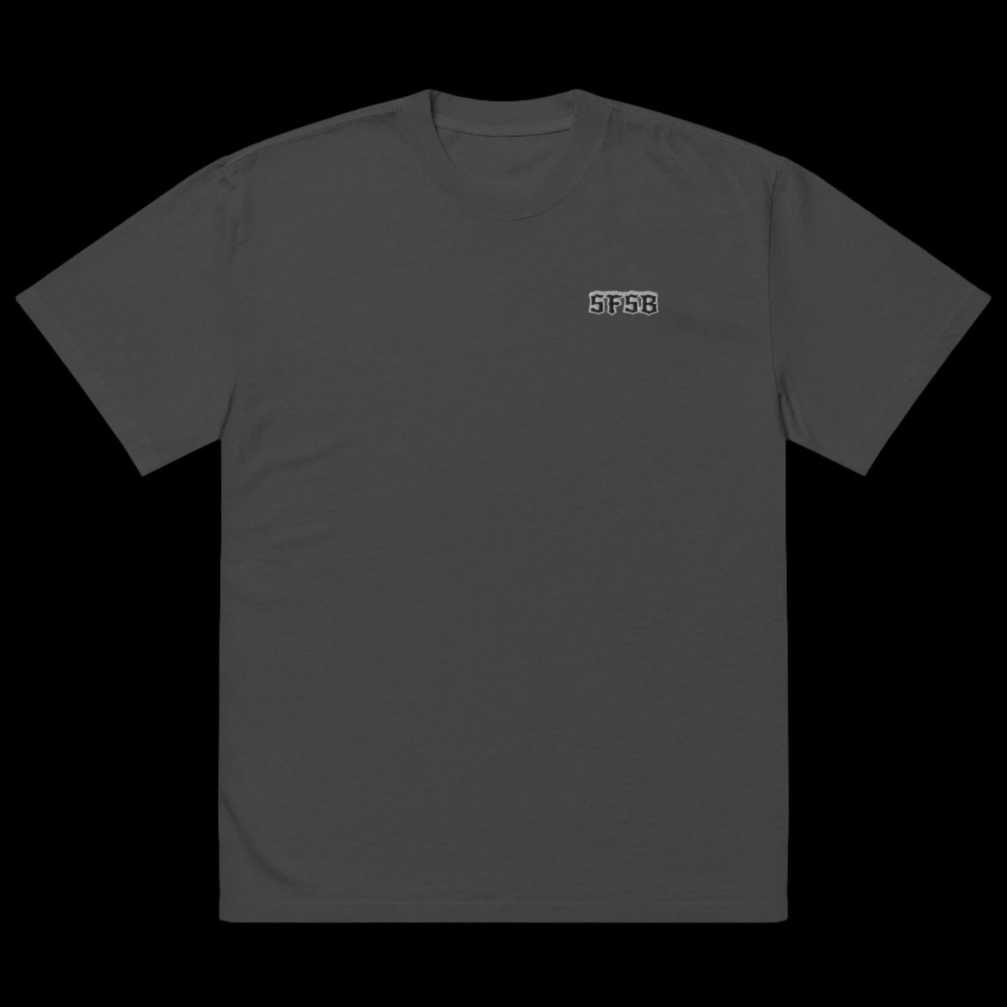 Oversized SFSB STITCHED faded t-shirt