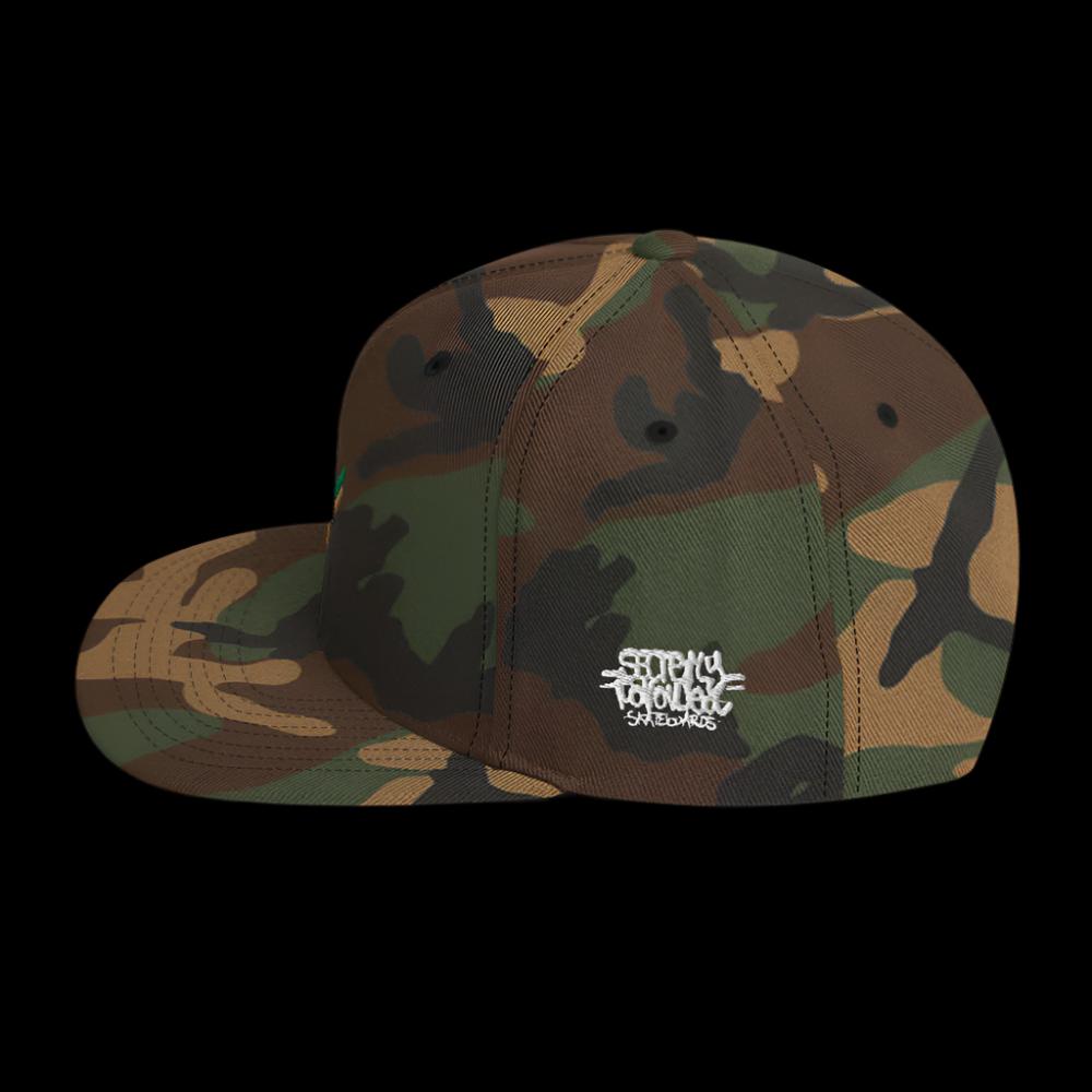 Camo little S Snapback Hat