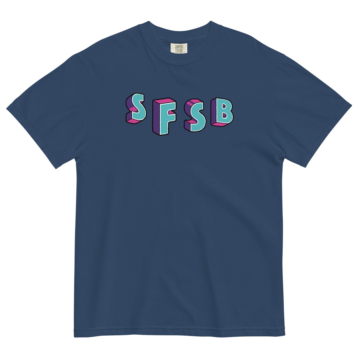 SFSB LETTERS heavyweight t-shirt